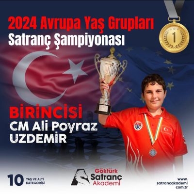 CM ALİ POYRAZ UZDEMİR 2024 AVRUPA YAŞ GRUPLARI SATRANÇ ŞAMPİYONASI'NDA